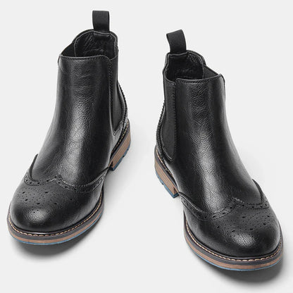 Overton | Herren Chelsea Ankle Boots mit Brogue Style & Zeitlosem Design