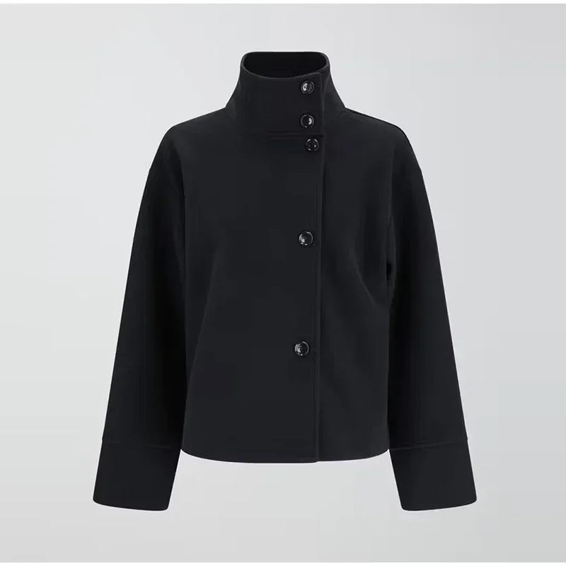 Damen Kurzjacke mit Stehkragen | Elegant & Minimalistisch