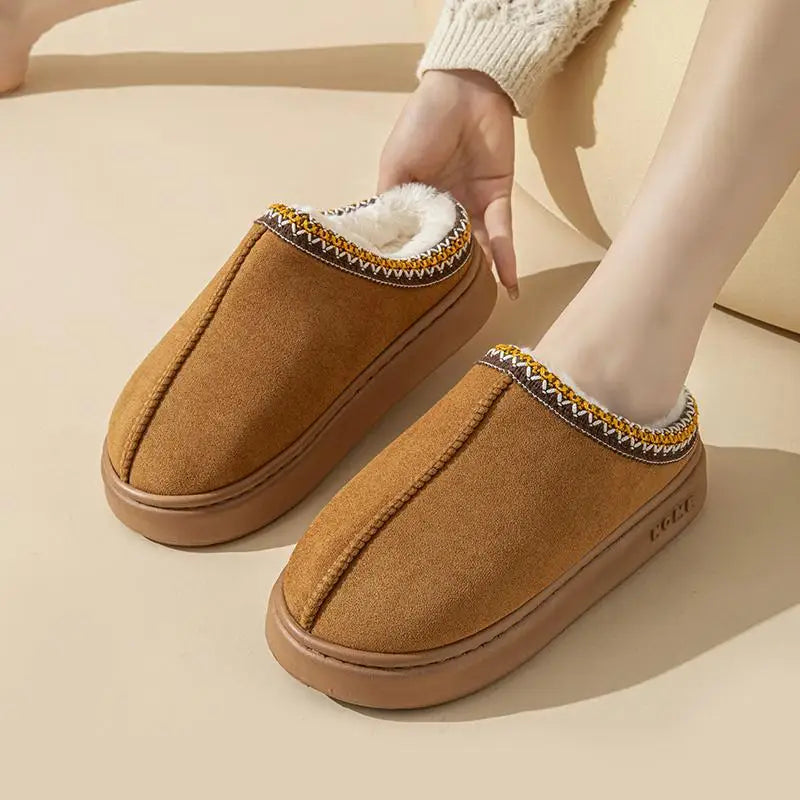 Seraphina-Rose | Damen Winter Hausschuhe Mules mit weichem Futter & Anti-Rutsch Sohle