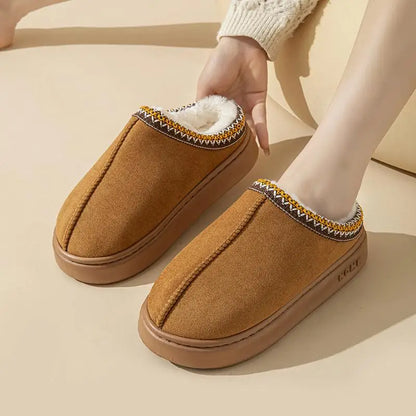 Seraphina-Rose | Damen Winter Hausschuhe Mules mit weichem Futter & Anti-Rutsch Sohle