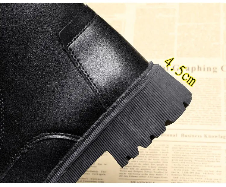 Rolande | Damen Schnürstiefeletten Schwarz, Leder-Optik mit Warmfutter & Rutschfester Profilsohle