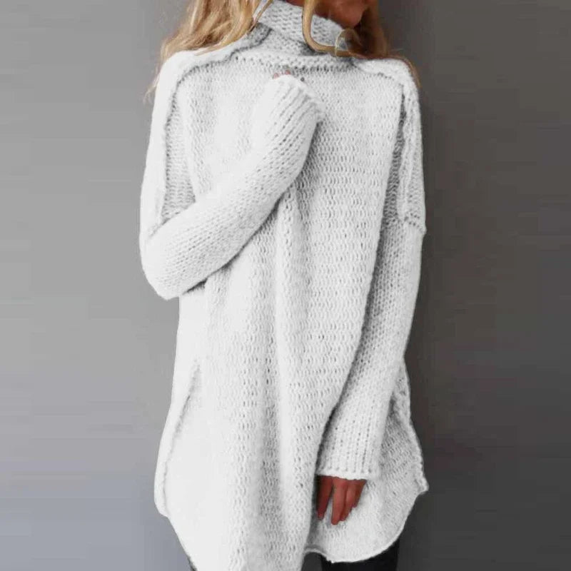 Damen Strickpullover mit Rollkragen | Warm, Weich & Lässig für den Winter