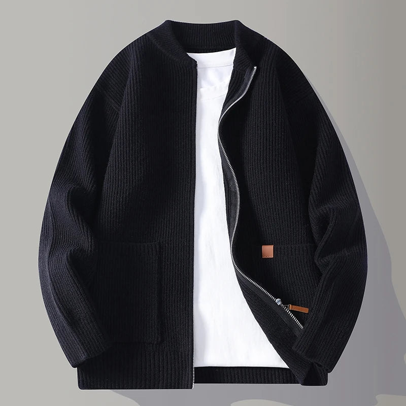 Herren Strickjacke mit Modernem Reißverschluss | Stilvoll, bequem und vielseitig