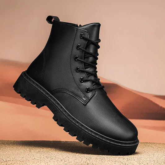 Ironwood | Herren High-Top Boots Wasserdicht, Rutschfest & zum Schnüren in Schwarz
