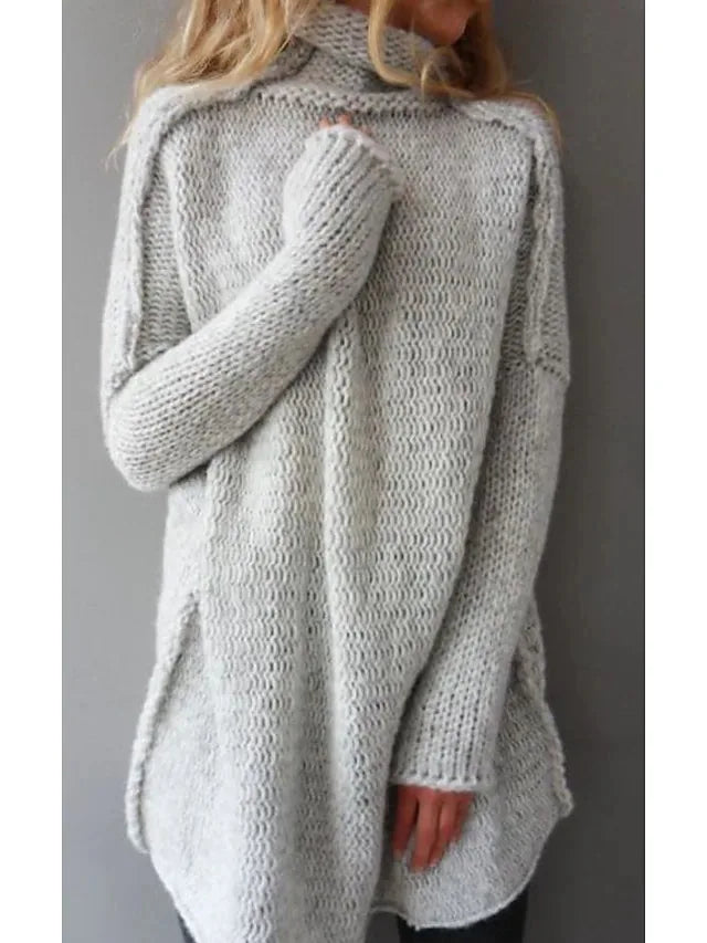 Damen Strickpullover mit Rollkragen | Warm, Weich & Lässig für den Winter