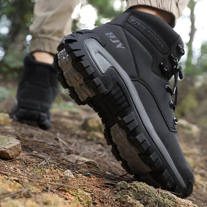 Halston | Herren High-Top Outdoor Boots Rutschfest & Robust für Wandern & Arbeit
