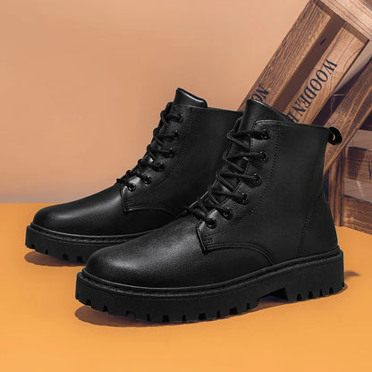 Ironwood | Herren High-Top Boots Wasserdicht, Rutschfest & zum Schnüren in Schwarz
