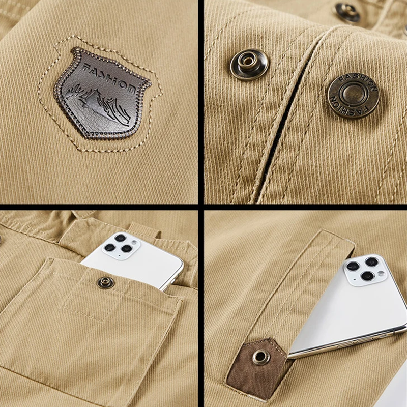 Herren-Outdoorjacke | Robuste Canvas-Jacke für Alltag & Abenteuer