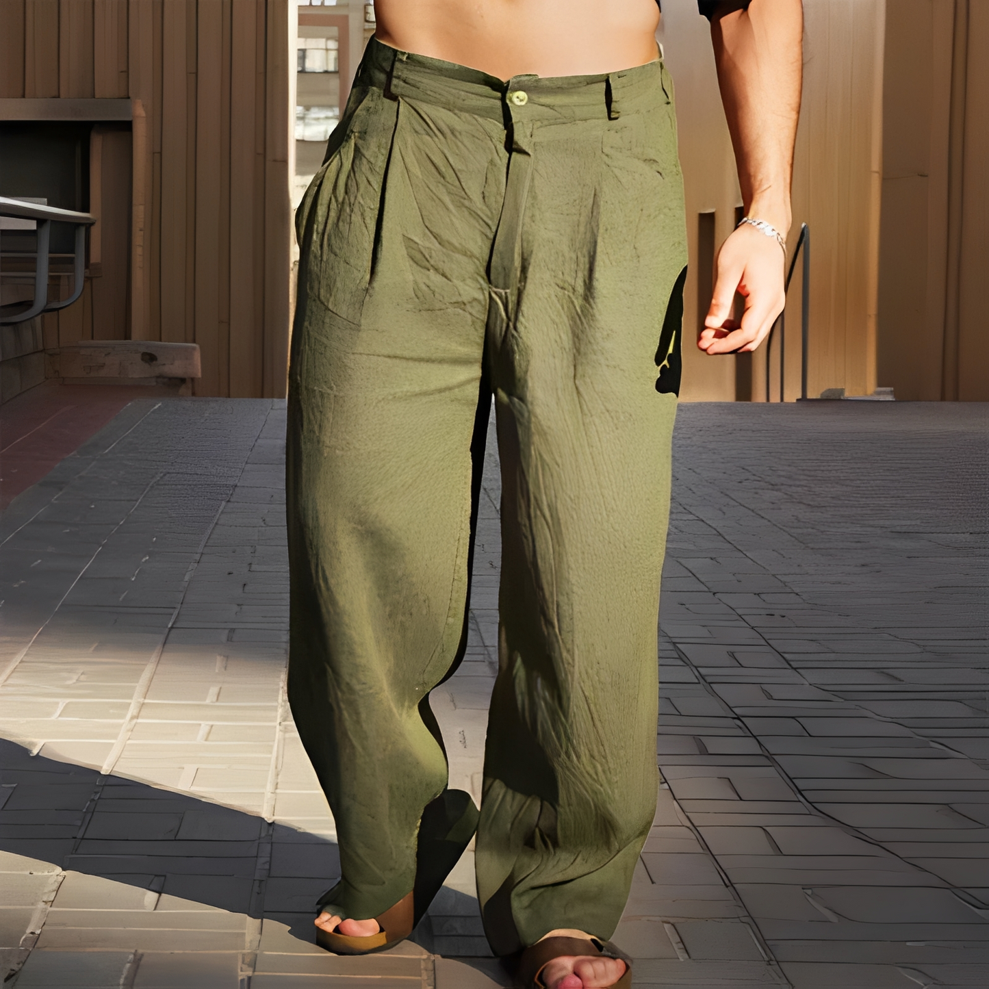 Herren Sommerhose – Locker geschnittene Hose für luftigen Komfort