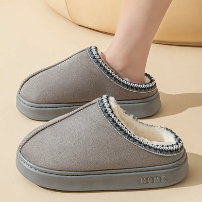 Seraphina-Rose | Damen Winter Hausschuhe Mules mit weichem Futter & Anti-Rutsch Sohle