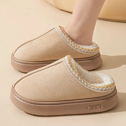 Seraphina-Rose | Damen Winter Hausschuhe Mules mit weichem Futter & Anti-Rutsch Sohle