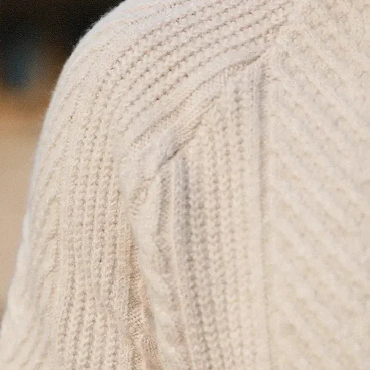 Eleganter Kaschmir Herren Strickpullover mit Polokragen – Luxuriös, Warm & Zeitlos