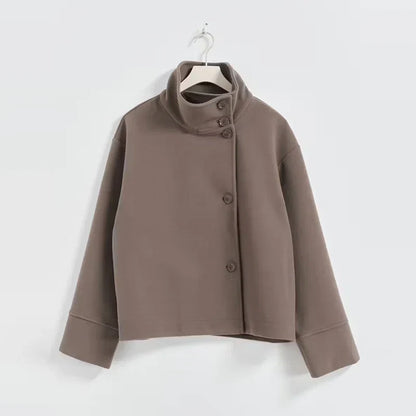 Damen Kurzjacke mit Stehkragen | Elegant & Minimalistisch