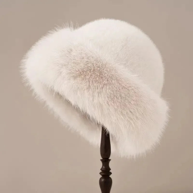 Eleganter Kunstpelz-Hut Damen | Luxuriöser Winter-Style & Wärme