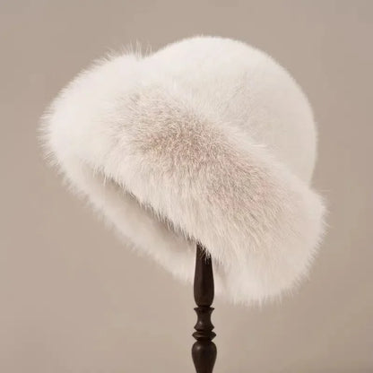 Eleganter Kunstpelz-Hut Damen | Luxuriöser Winter-Style & Wärme