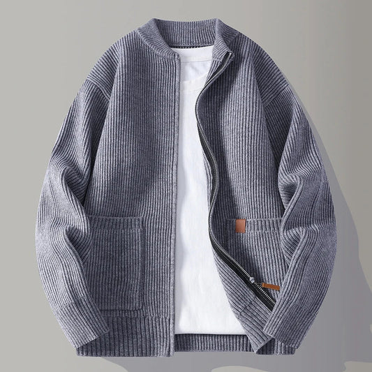 Herren Strickjacke mit Modernem Reißverschluss | Stilvoll, bequem und vielseitig