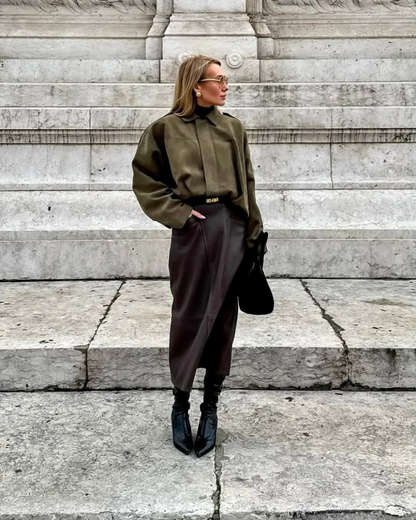 Oversized Velours Damenjacke | Luxuriöser Komfort & Lässiger Chic