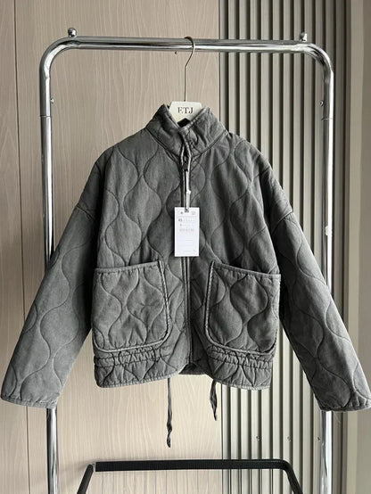 Kuschelige Winterjacke Damen | Stylische Übergangsjacke mit praktischen Taschen