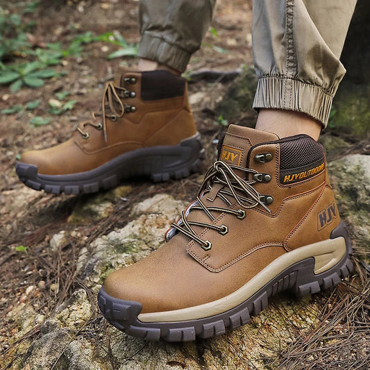 Halston | Herren High-Top Outdoor Boots Rutschfest & Robust für Wandern & Arbeit