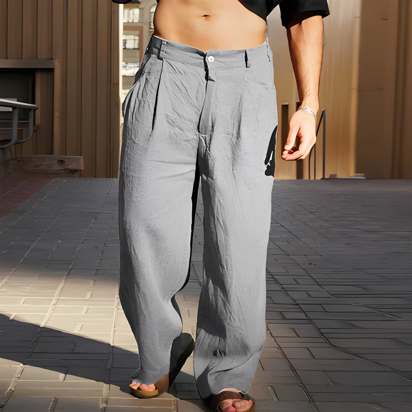 Herren Sommerhose – Locker geschnittene Hose für luftigen Komfort
