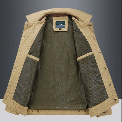Herren-Outdoorjacke | Robuste Canvas-Jacke für Alltag & Abenteuer