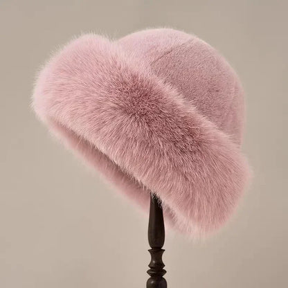 Eleganter Kunstpelz-Hut Damen | Luxuriöser Winter-Style & Wärme