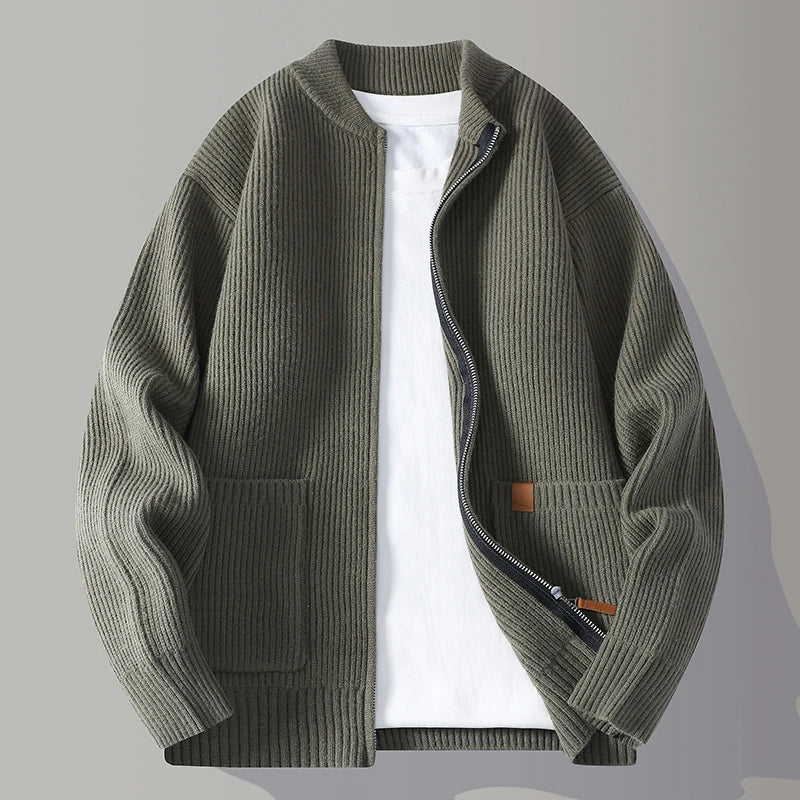 Herren Strickjacke mit Modernem Reißverschluss | Stilvoll, bequem und vielseitig