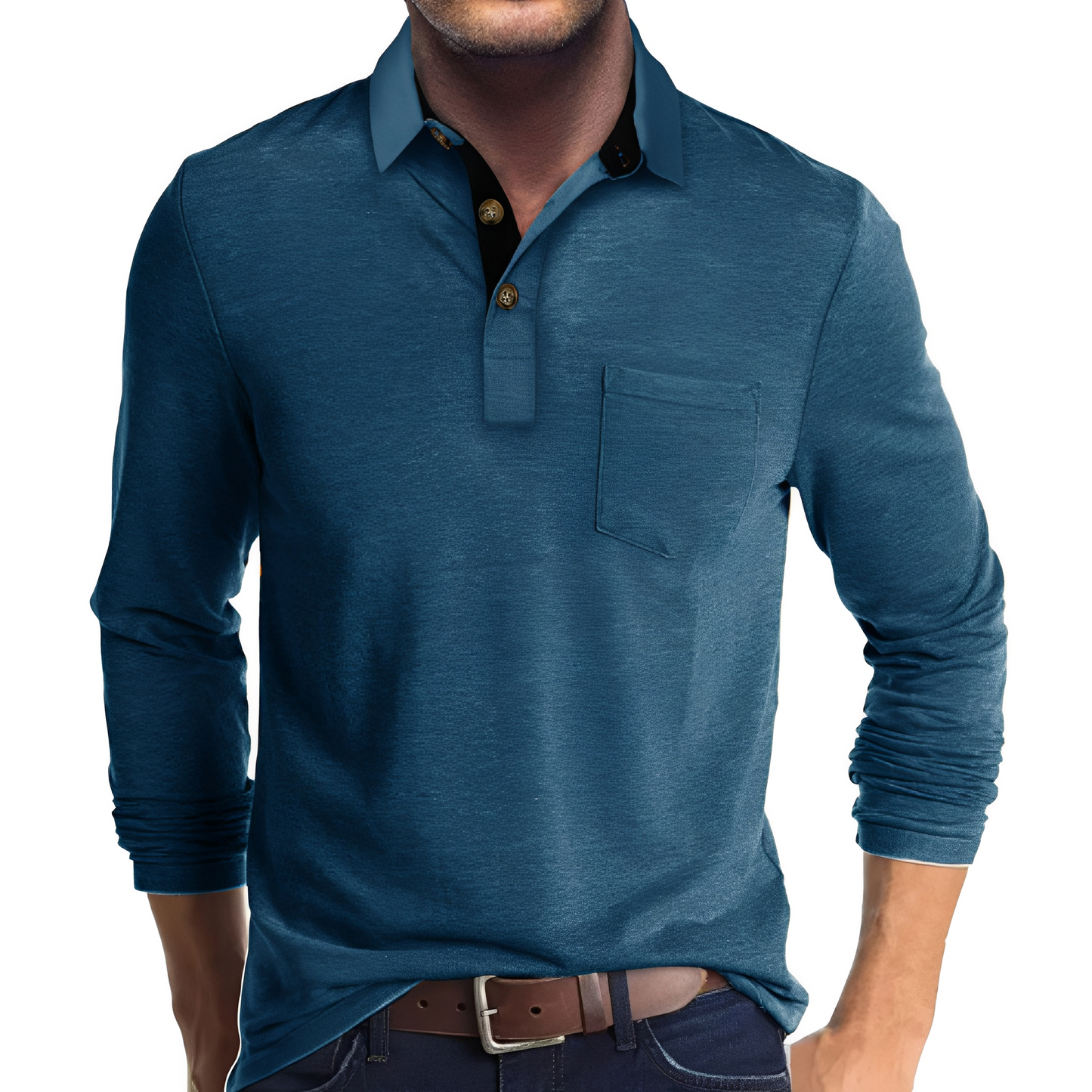 Herren Langarm-Poloshirt – Lässig, Komfortabel & Vielseitig für Alltag & Freizeit