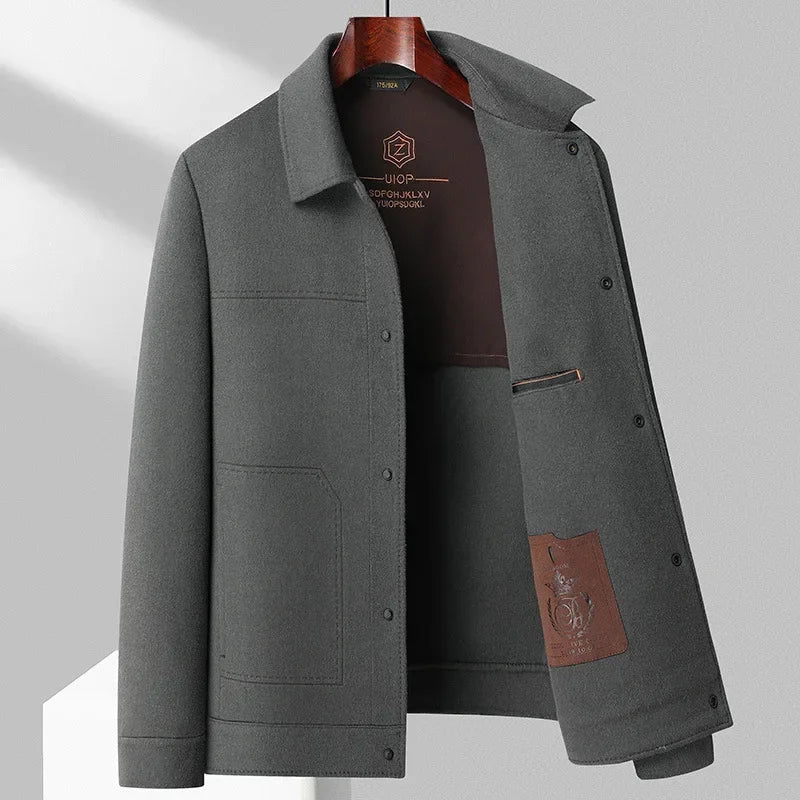 Klassische Strukturierte Herren Übergangsjacke – Stilvoll, Vielseitig & Alltagstauglich