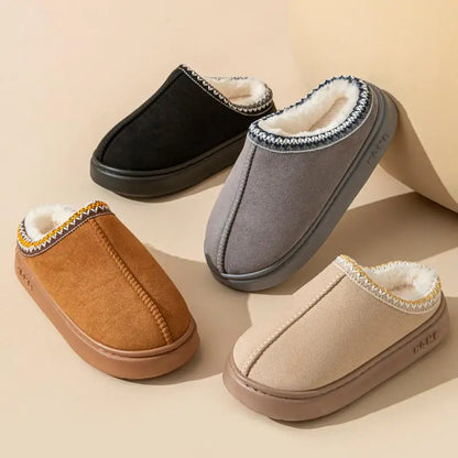 Seraphina-Rose | Damen Winter Hausschuhe Mules mit weichem Futter & Anti-Rutsch Sohle