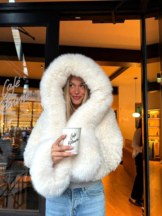 Kuschelige Oversize Felljacke Damen – Warm, Stylisch & Modern für Kalte Tage