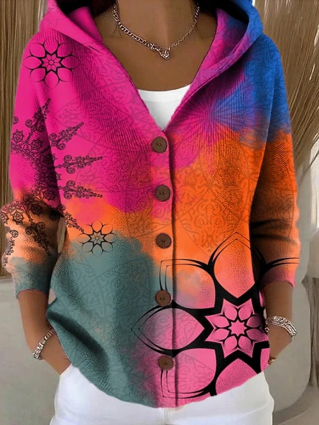 Damen Strickjacke | Lange Strickjacke aus weichem Material für kühle Tage