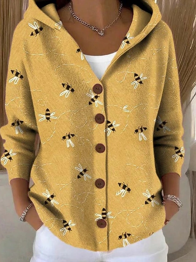 Damen Strickjacke | Lange Strickjacke aus weichem Material für kühle Tage