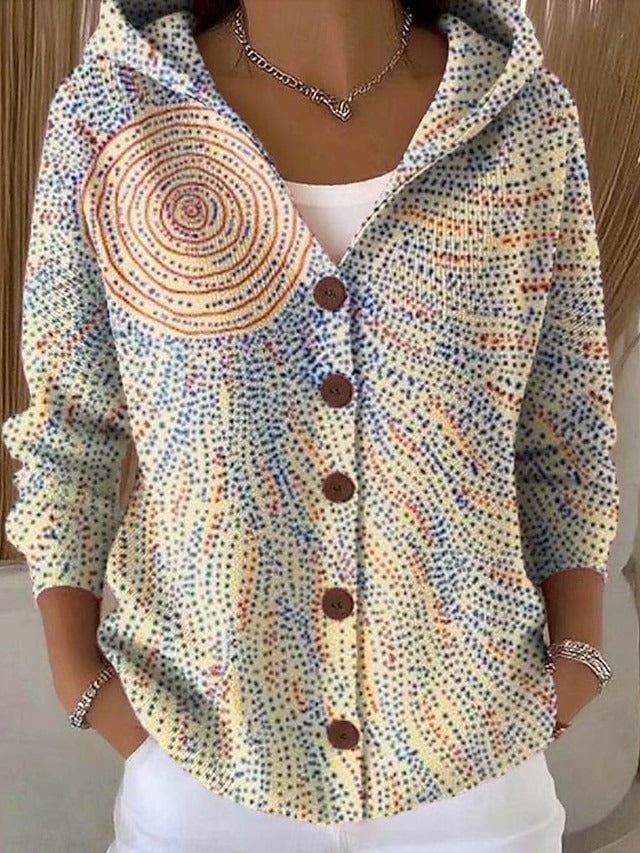 Damen Strickjacke | Lange Strickjacke aus weichem Material für kühle Tage