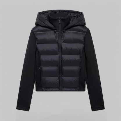 Lieselora | Damen Leichte Steppjacke mit Kapuze & Reißverschluss – Stilvolle Übergangsjacke mit Kordelzug