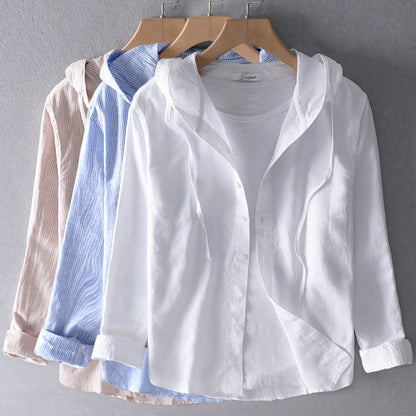 Leichte Jacke mit Kapuze und Knopfleiste – Lässig, Komfortabel & Vielseitig