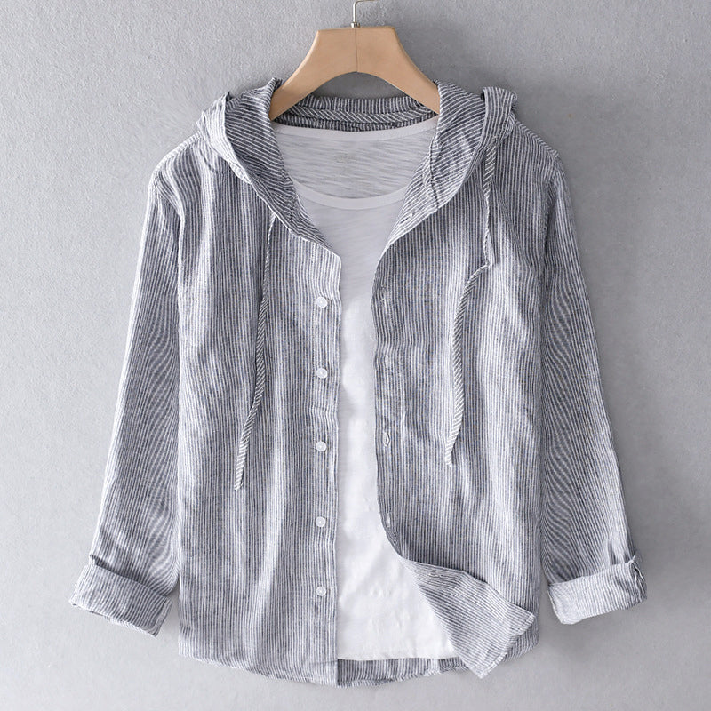 Leichte Jacke mit Kapuze und Knopfleiste – Lässig, Komfortabel & Vielseitig