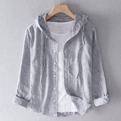 Leichte Jacke mit Kapuze und Knopfleiste – Lässig, Komfortabel & Vielseitig