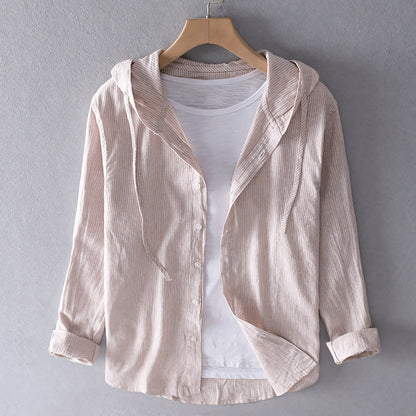 Leichte Jacke mit Kapuze und Knopfleiste – Lässig, Komfortabel & Vielseitig