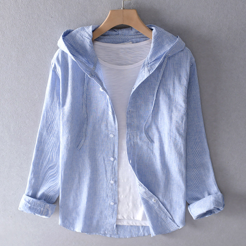 Leichte Jacke mit Kapuze und Knopfleiste – Lässig, Komfortabel & Vielseitig