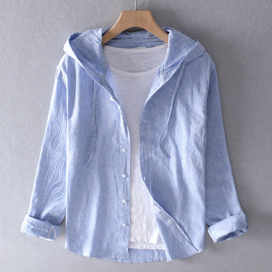 Leichte Jacke mit Kapuze und Knopfleiste – Lässig, Komfortabel & Vielseitig