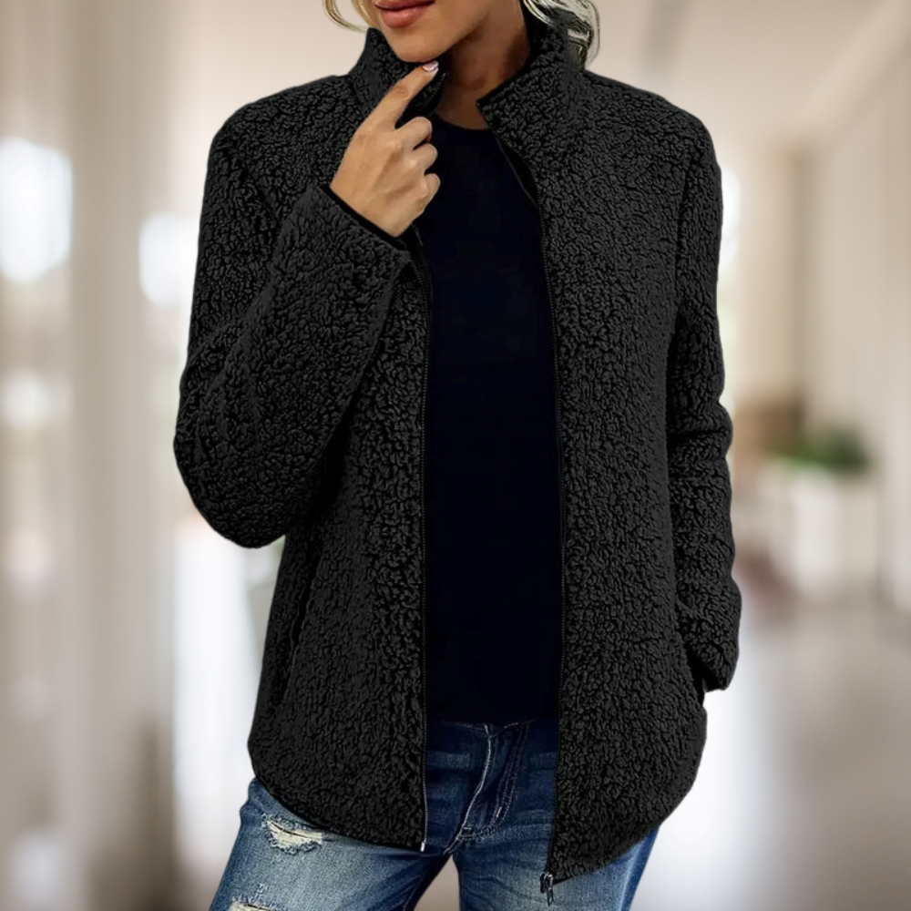 Damen Fleecejacke mit Reißverschluss – Warm, Bequem & Alltagstauglich