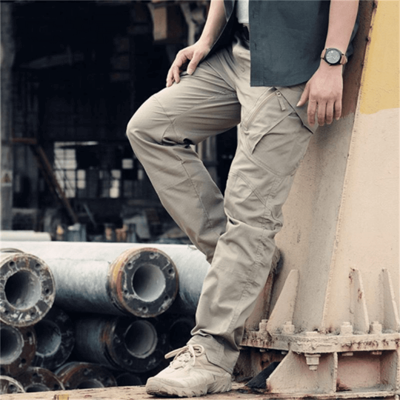 Taktische Herrenhose mit Mehrzweck-Taschen | Robuste Outdoor- & Arbeits-Hose