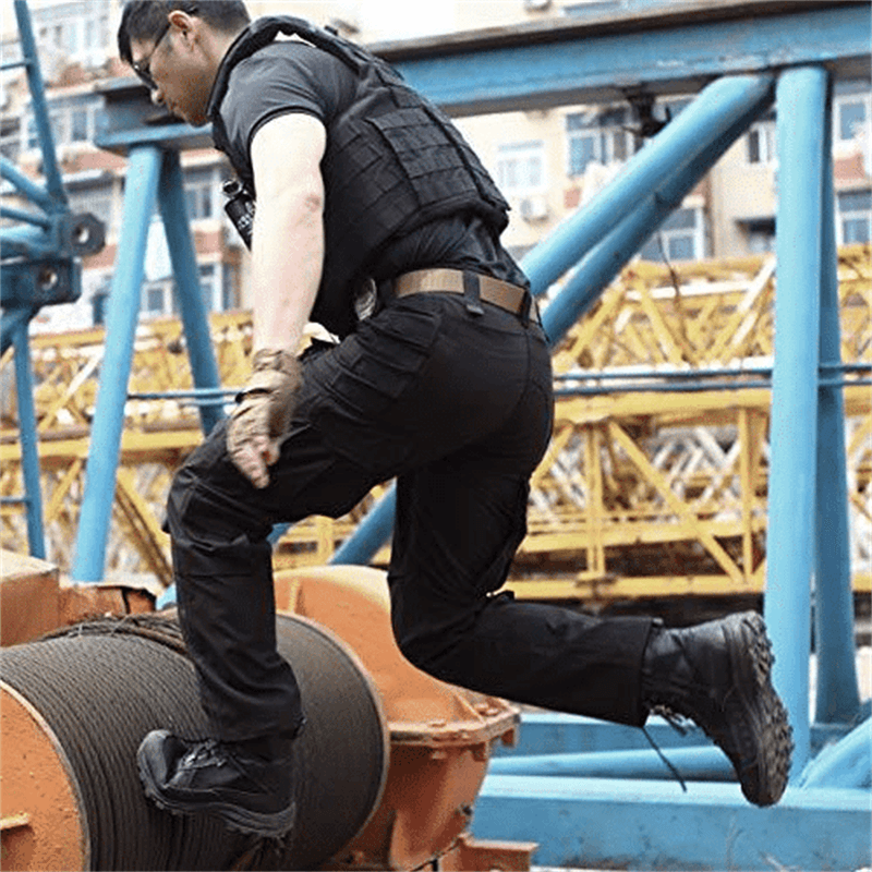 Taktische Herrenhose mit Mehrzweck-Taschen | Robuste Outdoor- & Arbeits-Hose