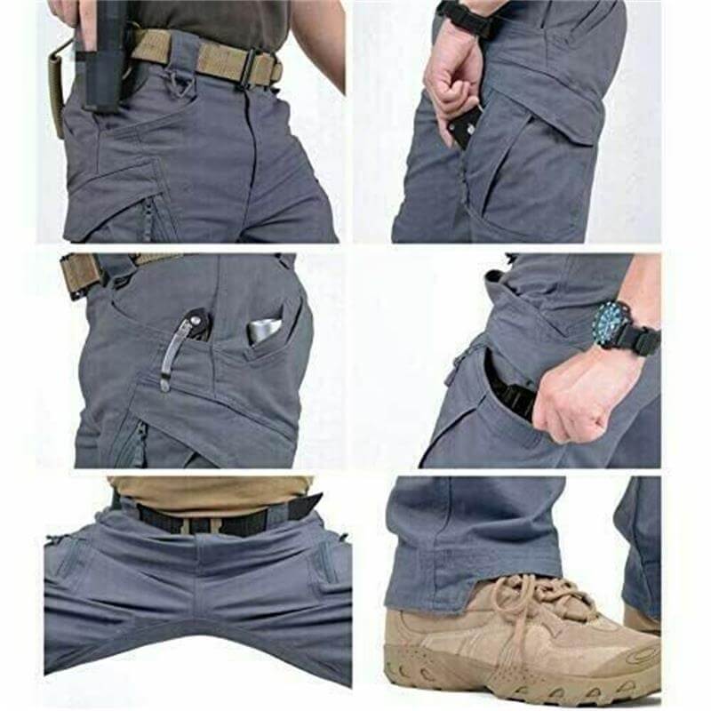 Taktische Herrenhose mit Mehrzweck-Taschen | Robuste Outdoor- & Arbeits-Hose