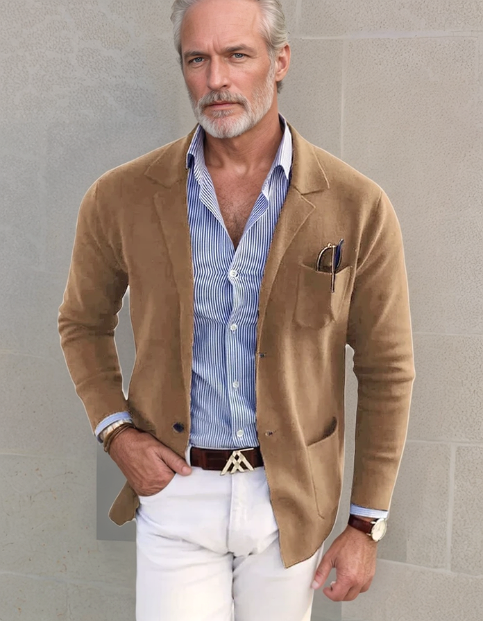 Leinenblazer mit Reverskragen – Modern, Leicht & Vielseitig