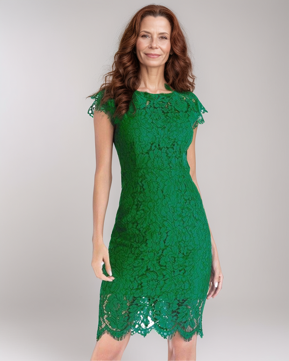 Talina | Elegantes Spitzenkleid für Frühling & Feste – Figurbetonter Schnitt mit Raffinierten Details