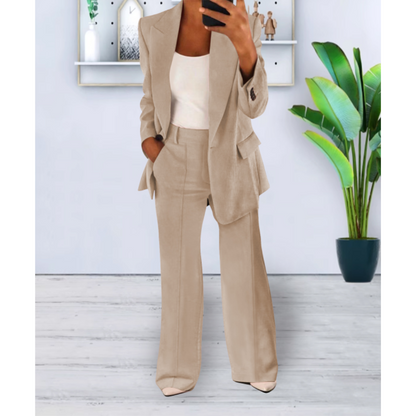 Eleganter Hosenanzug mit Blazer und Stoffhose – Modern, Strukturiert & Vielseitig