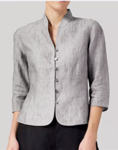Taillierte Kurzjacke mit Stehkragen – Modern, Elegant & Vielseitig