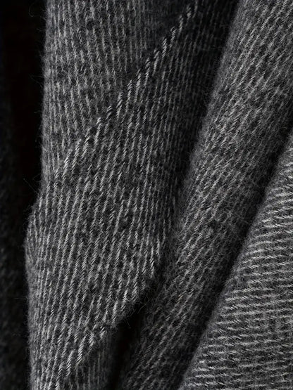 Wynlisse | Damen Asymmetrical Drape Shawl | Oversized Wrap mit Taillengürtel für Herbst & Winter